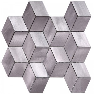 Aluminium grijs matte afwerking tegels voor badkamer keuken muur