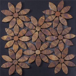 Retro Art Kitchen Wall Flower Mosaic-tegel