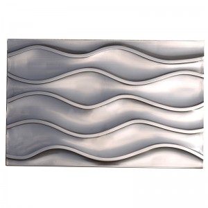 30 * 60 Wave metalen / metalen mozaïektegels voor backsplash