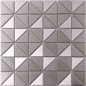 Bestseller Nieuwe zilveren roestvrij staal mozaïek patroon tegel keuken muren pauw mozaïek tegel patroon metalen backsplash tegel