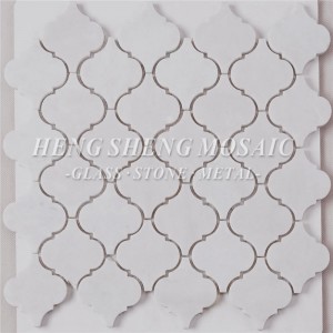 HSC43 Carrara witte natuurlijke marmeren steen zeshoek waterjet lantaarn vormige mozaïektegels voor keuken Backsplash badkamer vloer muur